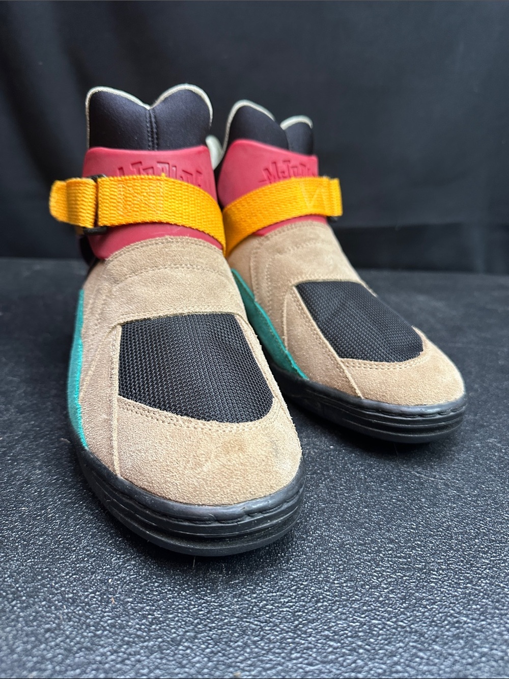 VTG Metroblade 1990's Rollerblade Shoes Size 8 Mena Multicolor Suede Vintage
